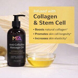 MFA Exclusive Anti-Cellulite Massage Oil 8oz | Firming & Tightening Body Oil